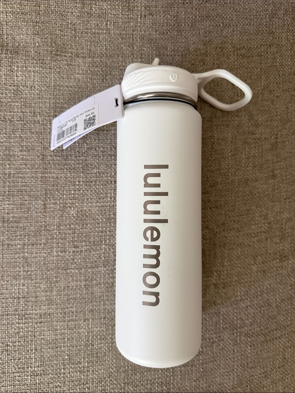 NWT Lululemon White Stainless Water Bottle Back To Life 24oz